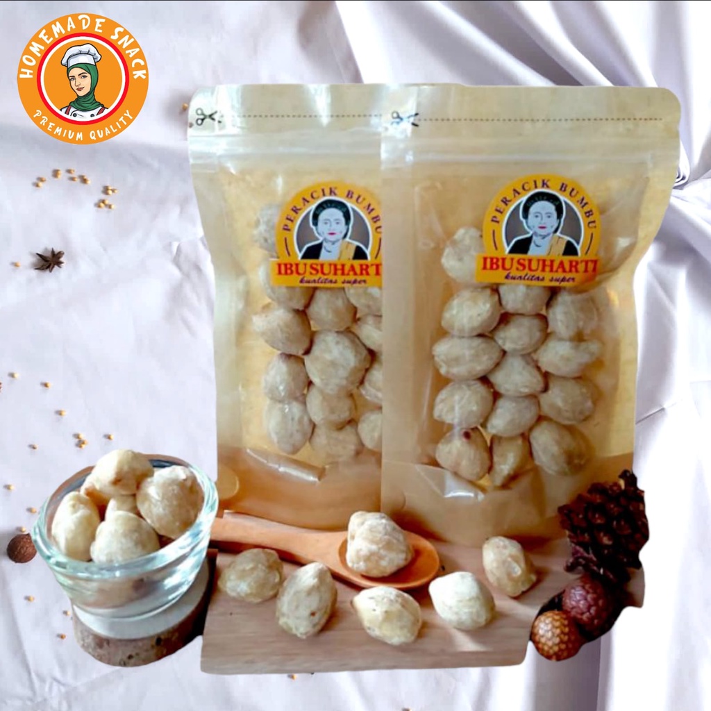 

Homemade Snack - Ibu Suharti Rempah Kemiri Bulat Dried Candlenut Kualitas Premium