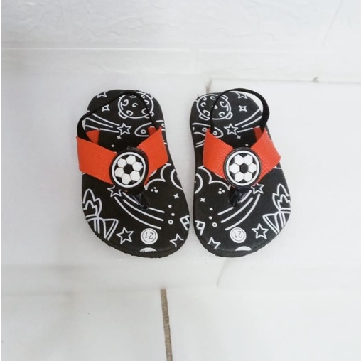 Sandal Baby Anak Laki-laki Karakter Bola Terbaru Usia 1 - 2 Taun