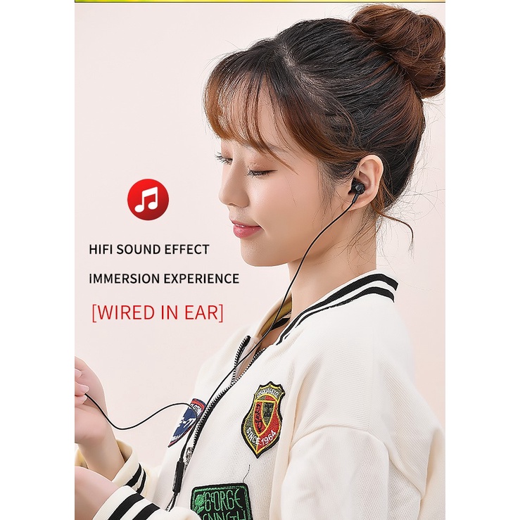 MIINII Headset Realme R-33 Extra Bass High Quality + Mic