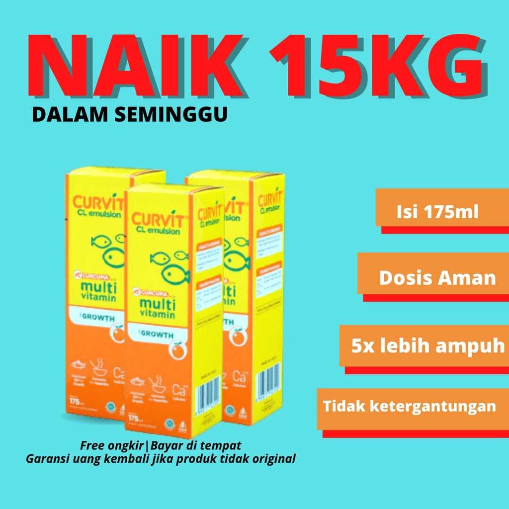 [cv1] curvit cl emulsion plus obat gemuk farmasi dan obat penggemuk badan bpom tanpa efek samping 10