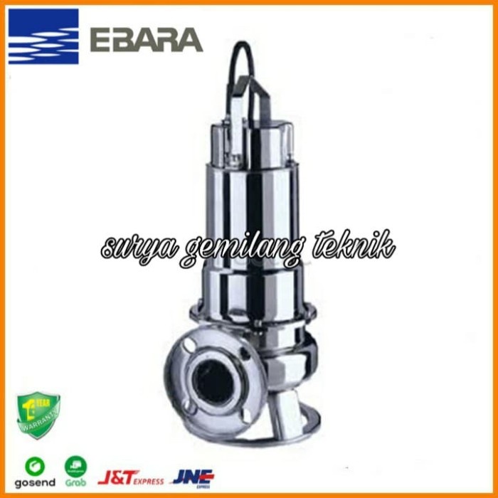 Pompa Submersible Stainlees Steel Pompa Ebara Dwp-200 Pompa Celup Pump