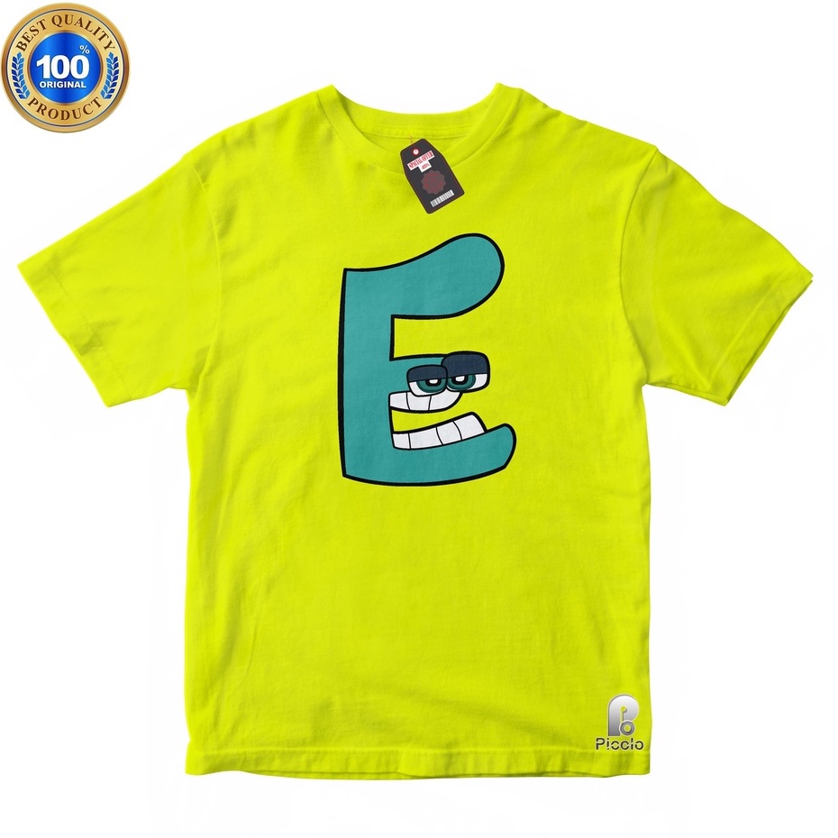 BAJU ANAK KAOS ATASAN ANAK KARAKTER E ALPHABET LORE UNISEX Bahan COTTUN (FREE NAMA)