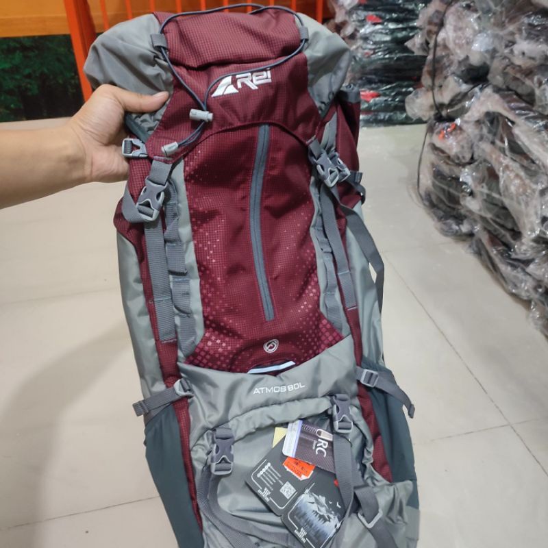 Tas Carrier / Tas Gunung Atmos 80L Arei Outdoorgear Original+Raincover