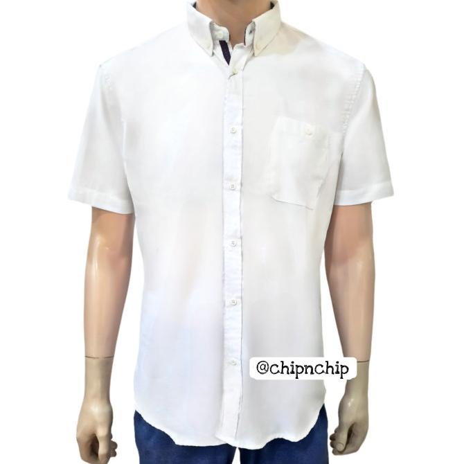 KEMEJA PRIA BASIC POSHBOY ORIGINAL NF NAARYA KATUN PREMIUM PUTIH POLOS HRT5646946T