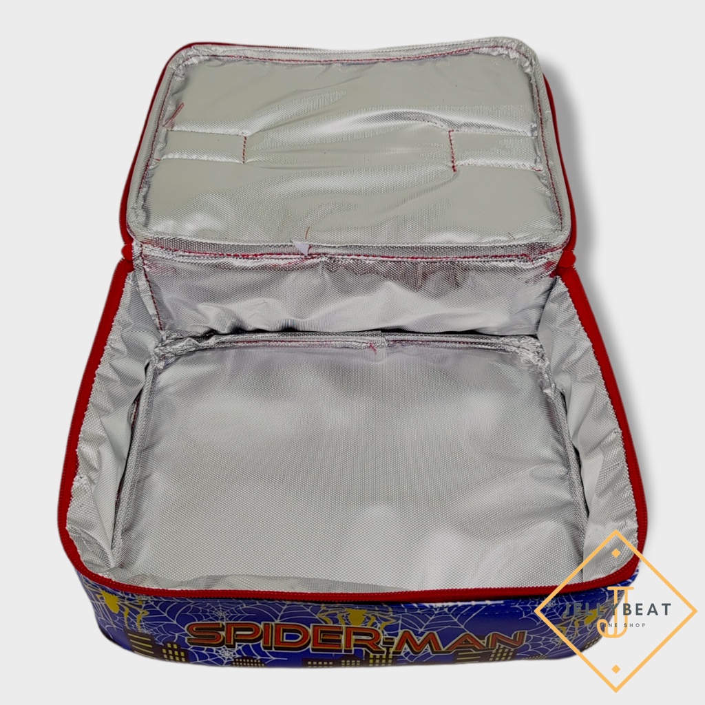 TAS BEKAL SINGLE PREMIUM (24X18X8)CM SPONS TEBAL INSULATED KARAKTER COWO BOY