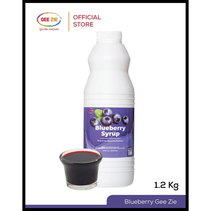 

Sirup Minuman Rasa Blueberry Gee Zie Concentrate 1,2Kg