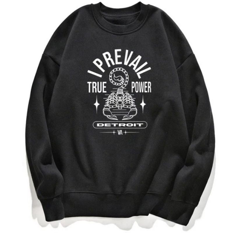 Sweater Crewneck Band I Prevail True Power - Pria Wanita Custom Distro Polos