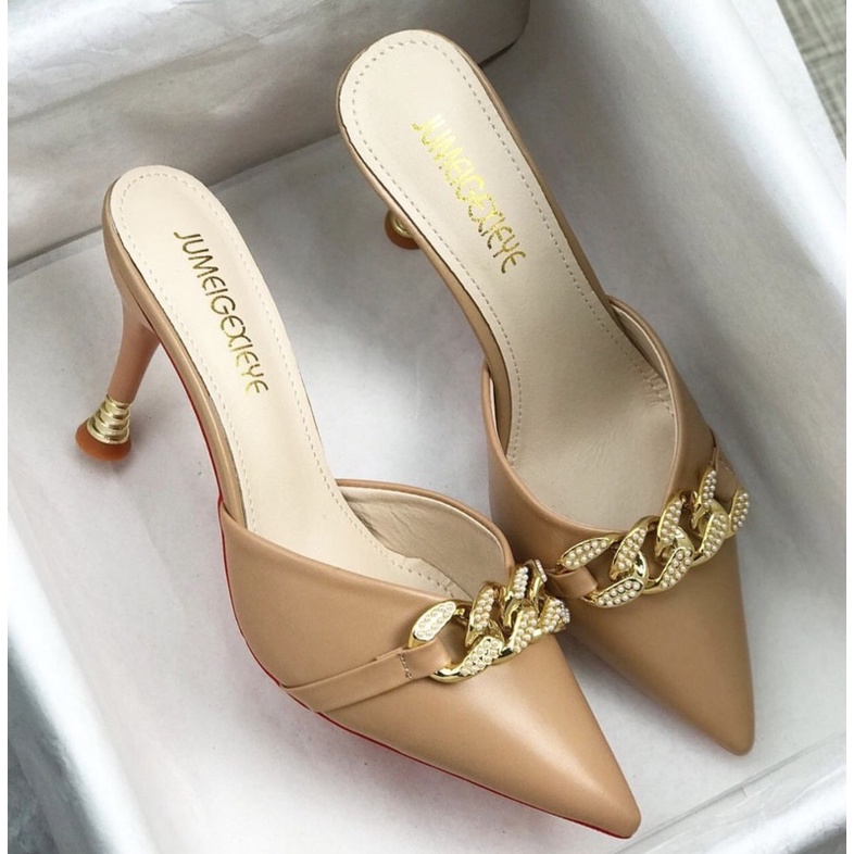 Heelsslop V505 Sendal wanita import realpict