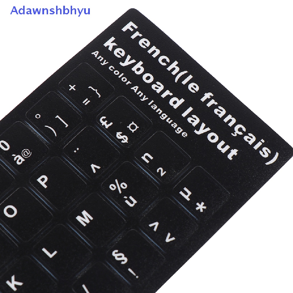 Adhyu Stiker Keyboard Laptop Anti Air Layout Keyboard Spanyol/Perancis Korea/Thailand ID
