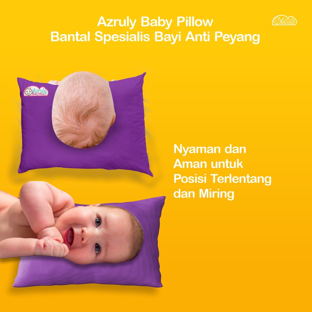 AZRULY BABY PILLOW + ZLIMOM | Bantal Bayi Anti Peyang | OPSIMOM