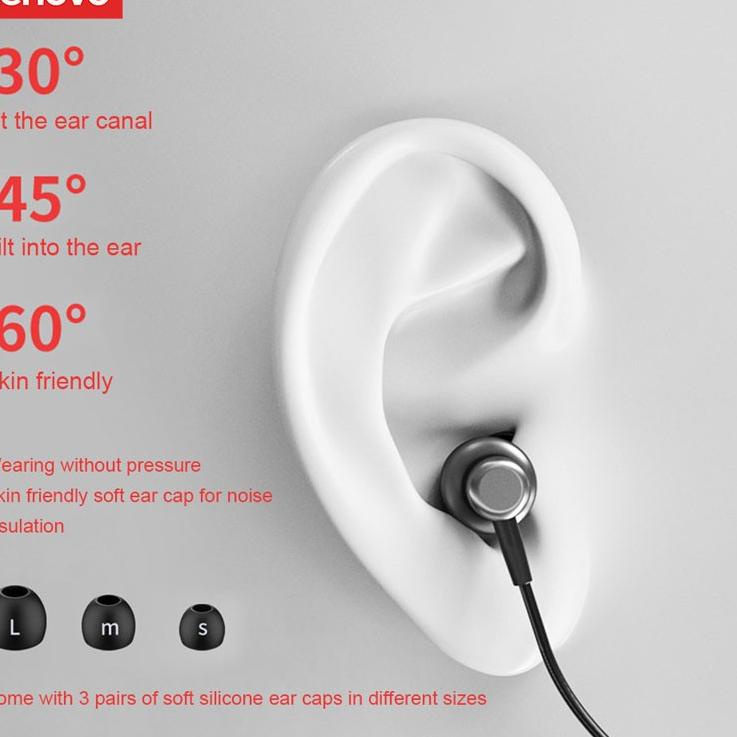 Murah Meriah Lenovo XE05 Neckband Sport Headset Bluetooth Bass Stereo Mic IPX5 Waterproof Headphone