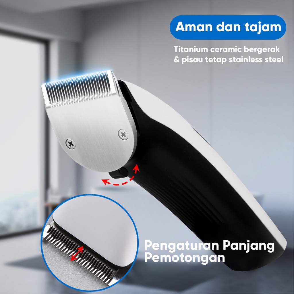 BOMIDI Alat Cukur Rambut Elektrik L1/mesin Cukur/hair Clipper Cordless Professional Pemotong Rambut