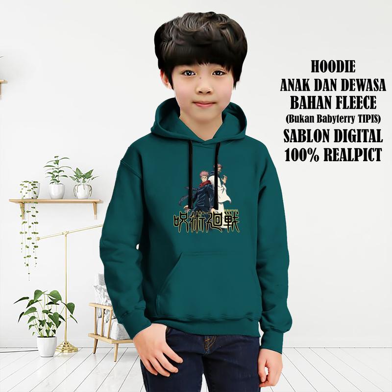 HOODIE ANAK SWEATER JUJUTSU KAISEN ITADORI YUJI UNTUK ANAK 2-10 TAHUN BISA COD KE252