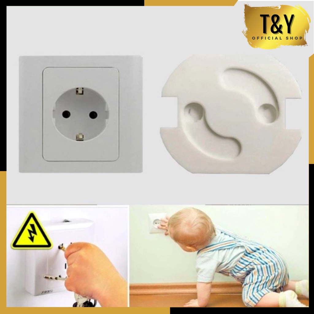 T&amp;Y Pengaman Stop Kontak Otomatis Electrick Socket Protection Automatic Penutup Colokan Listrik Safety Socket Cover