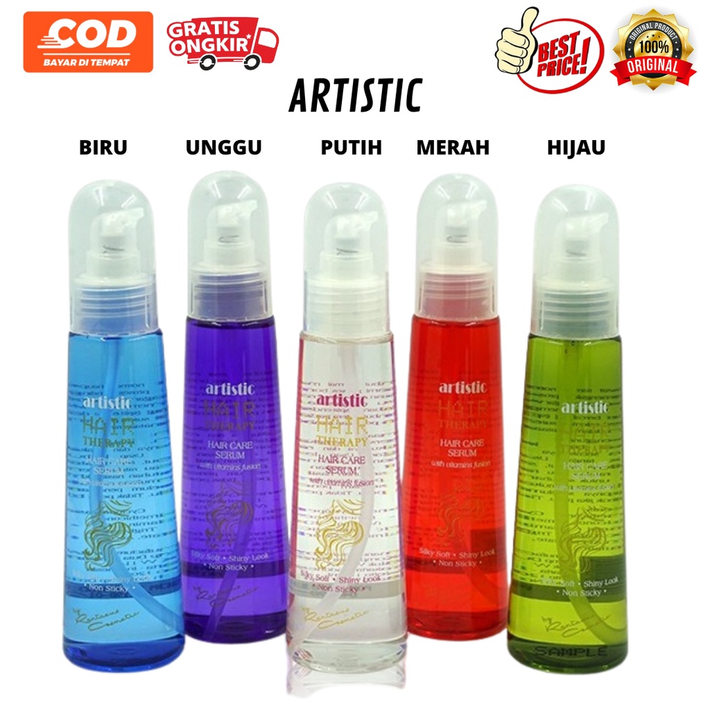 Serum Rambut Kering Dan Mengembang Artistic Hair Serum 120 Ml Bpom Merawat Rambut Normal & Rusak Men