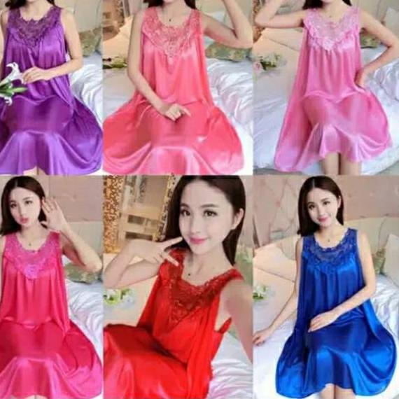 ➤➪✼✰ DASTER JUMBO SATIN BRUKAT ATAS IMPORT WANITA Seller