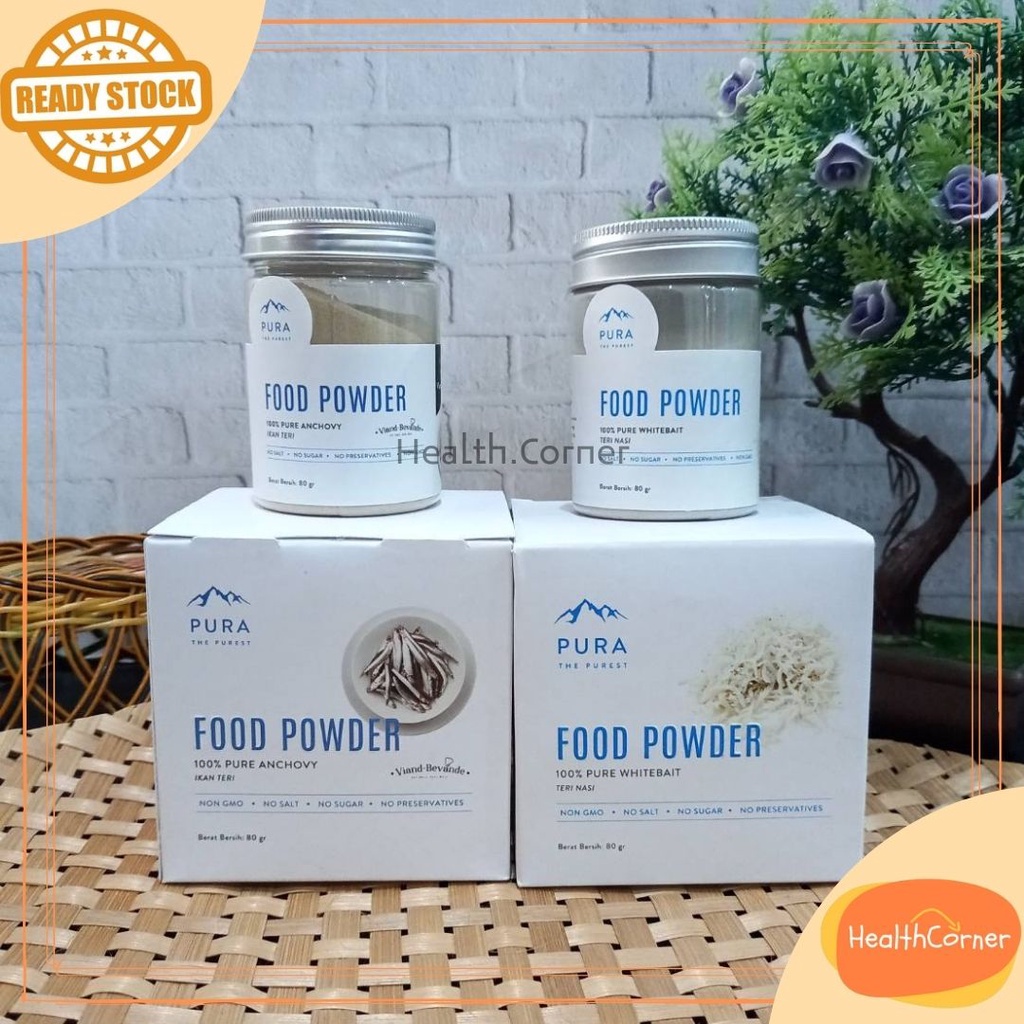 Pura Food Powder 80gr / Pura Premium Seasoning Bumbu Kaldu Penyedap Rasa tanpa MSG
