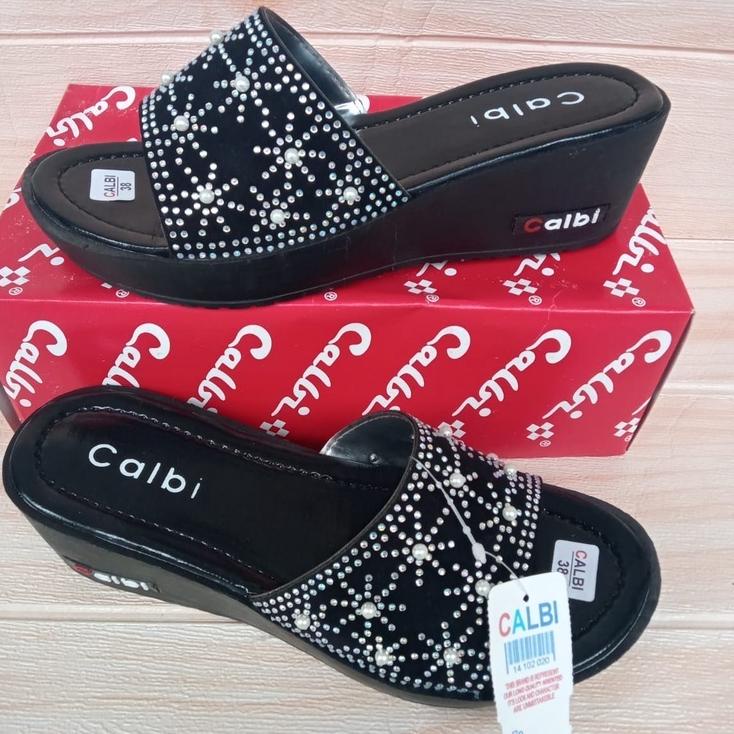 SANDAL WANITA CALBI TERBARU/SANDAL WEDGES WANITA TERBARU 2022 TERMURAH / SANDAL SELOP WANITA KEKINIA