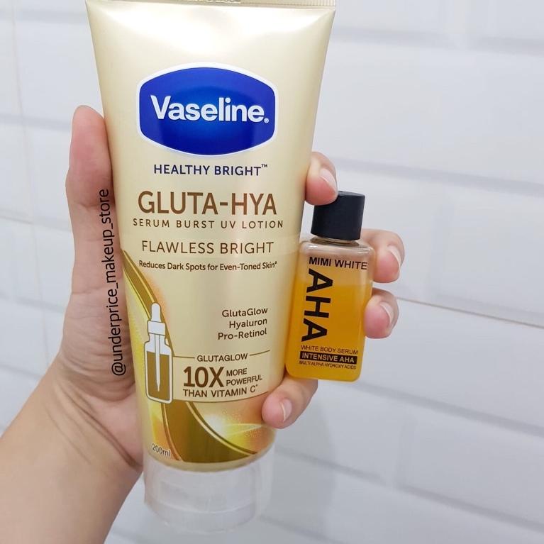 [J-X9X] ♥] mimi aha serum Vaseline Healthy Bright​ Gluta-Hya-banyak diminati