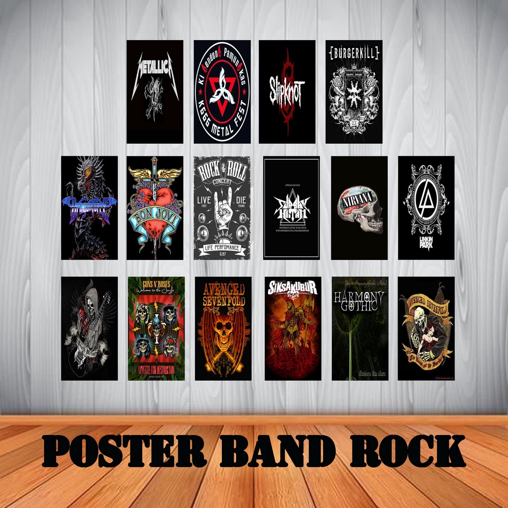 Jual PROMO POSTER BAND ROCK METAL AESTHETIC POSTER BAND METAL