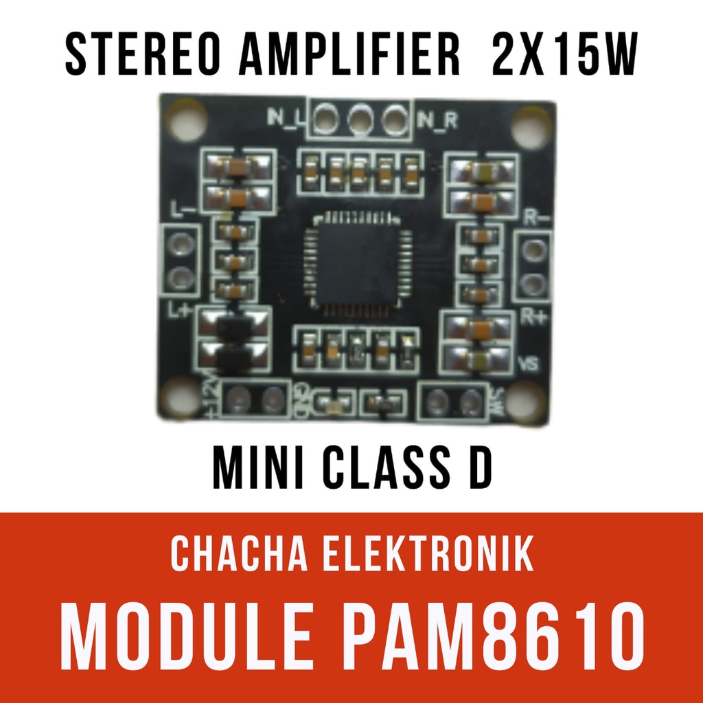 POWER CLASS D MINI PAM8610 12V KIT AMPLIFIER PAM 8610 2X15W STEREO 12V HI FI AMPLIFIER MODULE