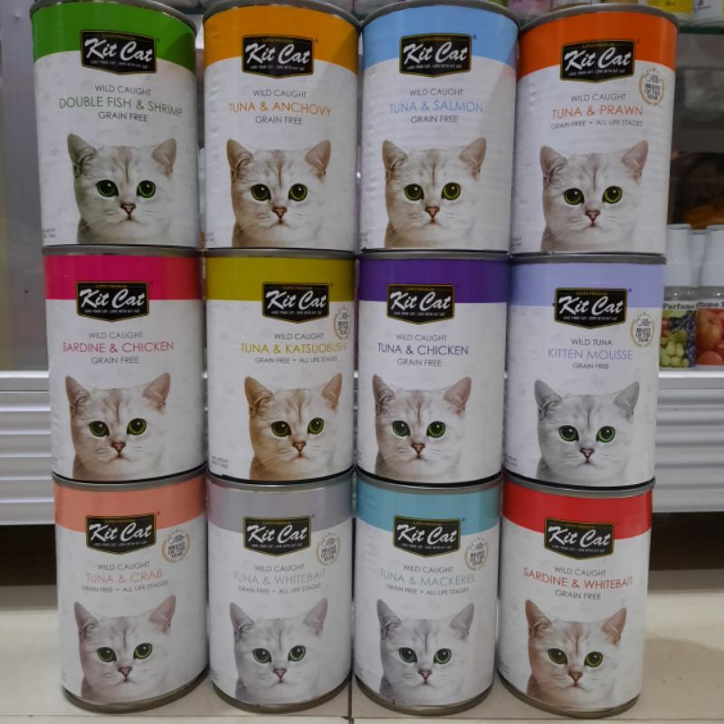 Kit Cat makanan basah kucing 400 gr ALL VARIAN KIT CAT KALENG ALL VARIAN WET FOOD