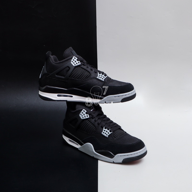 Air Jordan 4 Black Canvas