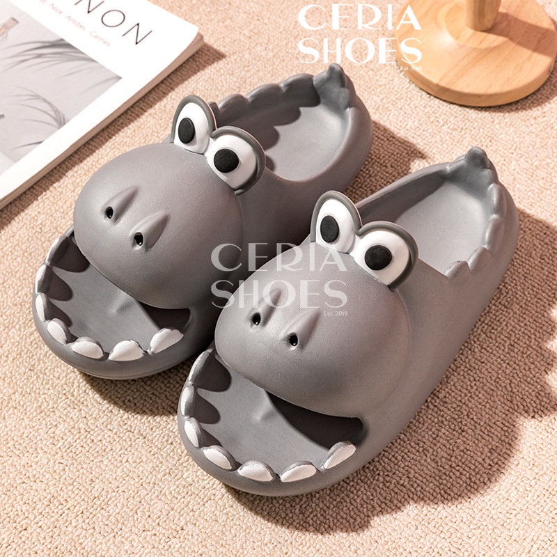 SANDAL BUAYA EVA Slipper Unisex Couple Super Soft Elastic Non-Slip Sole Bahan Ringan Empuk