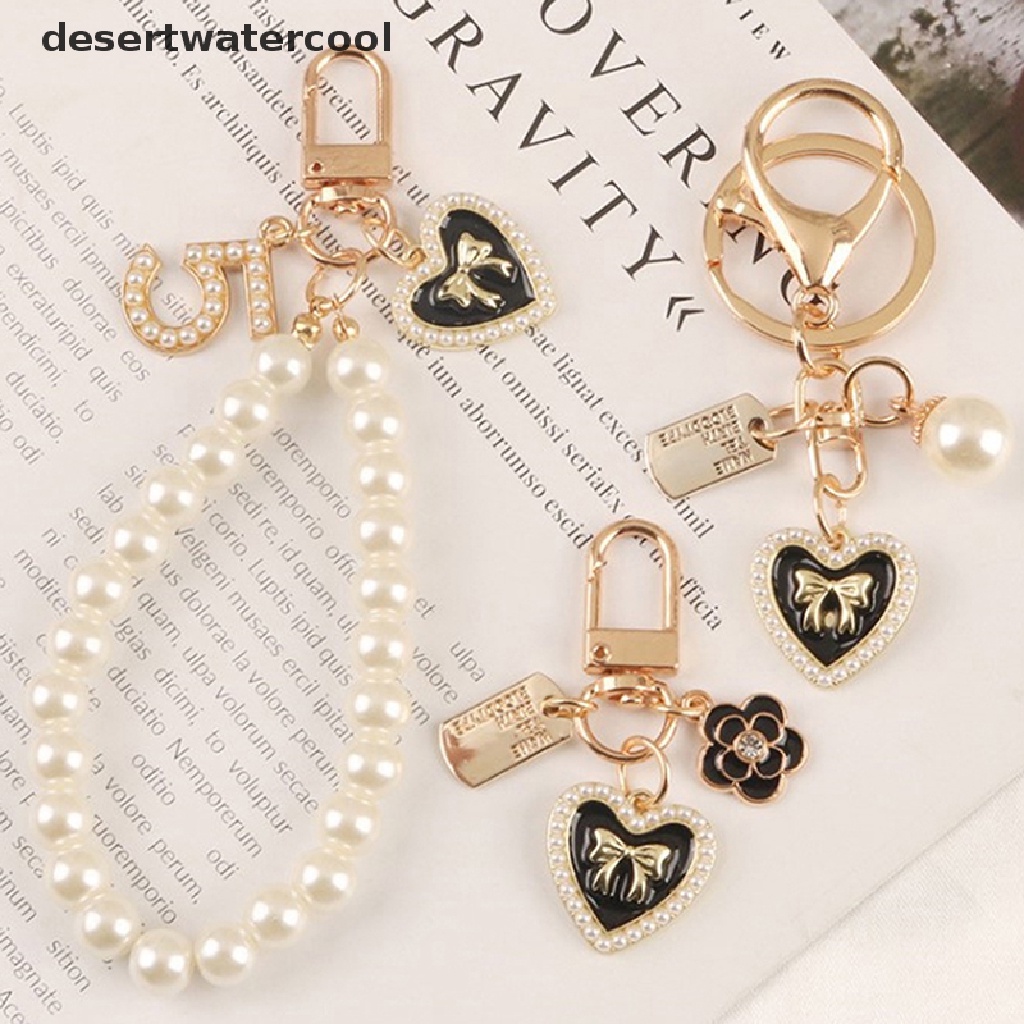 Deid Indah Gantungan Kunci Fashion Mutiara Cinta Bunga Keyring Geometris Gantungan Kunci Trendi Tas Liontin Ch Untuk Wanita Hadiah Aksesoris Martijn