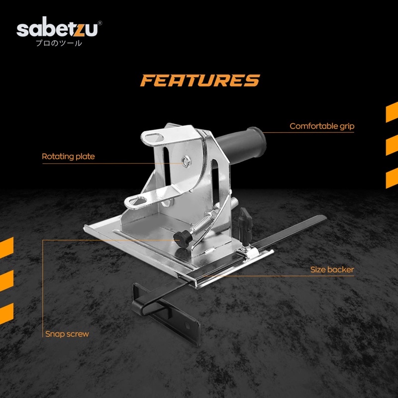 Dudukan Gerinda Circular Saw 4&quot; SABETZU Adaptor Stand Gerinda Circular Saw 4 Inch Adapter Gerinda Duduk Circle Saw Adaptor Merubah Mesin Gerinda Menjadi Mesin Circular Saw