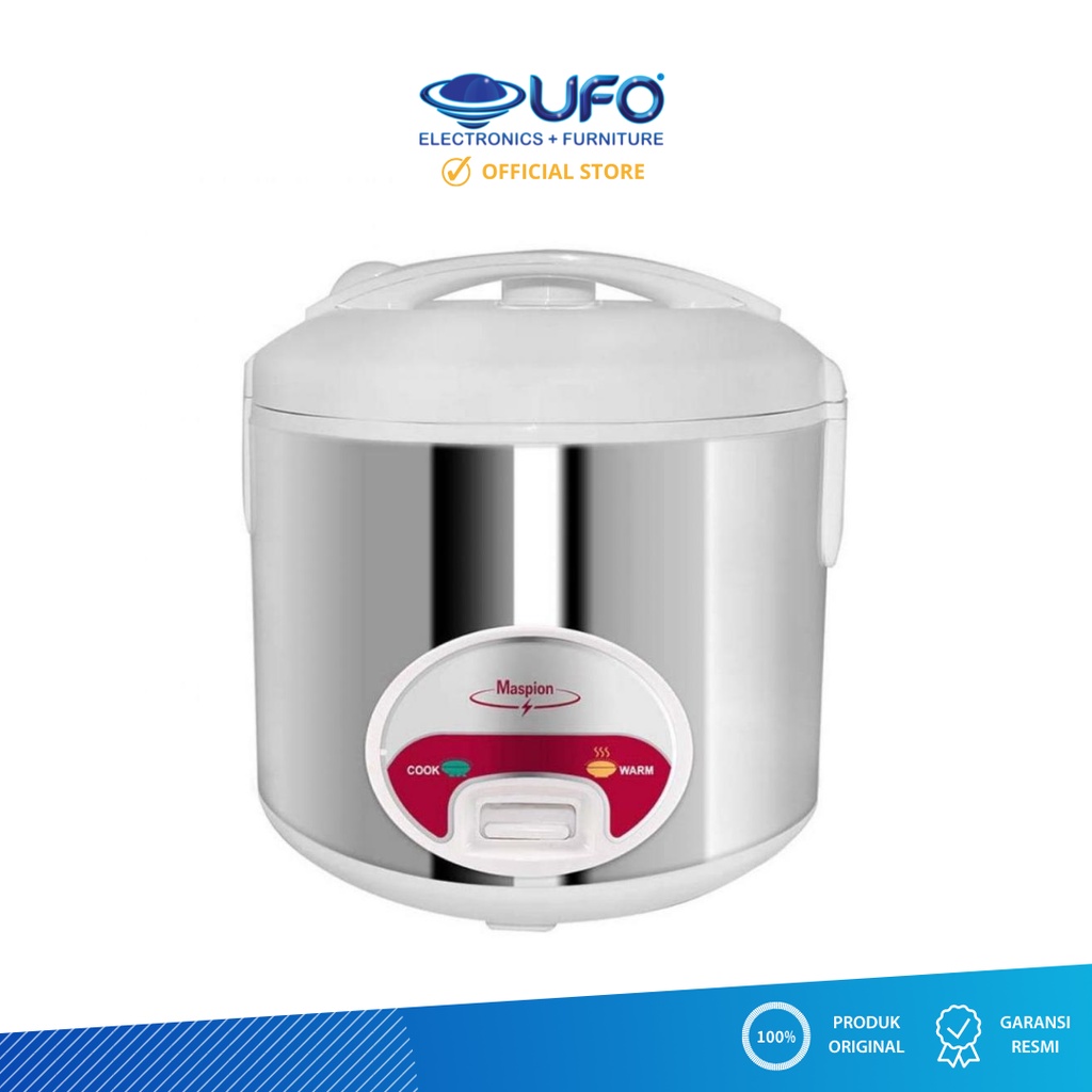 Maspion Rice Cooker Stainless steel SUS304 1.8L  MRJ1808SS-NEW