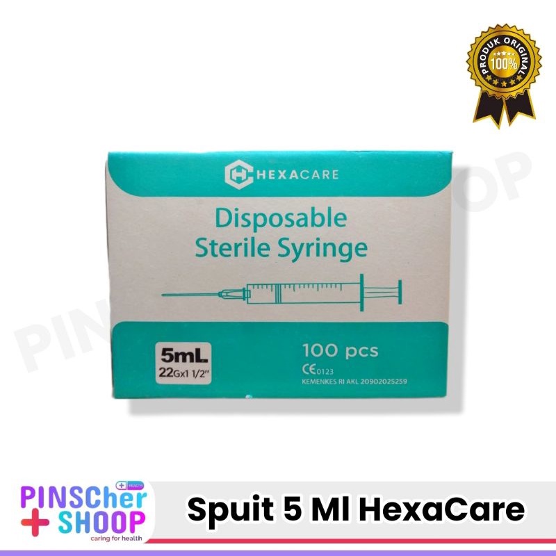 HEXACARE SPUIT 5 Ml PER BOX