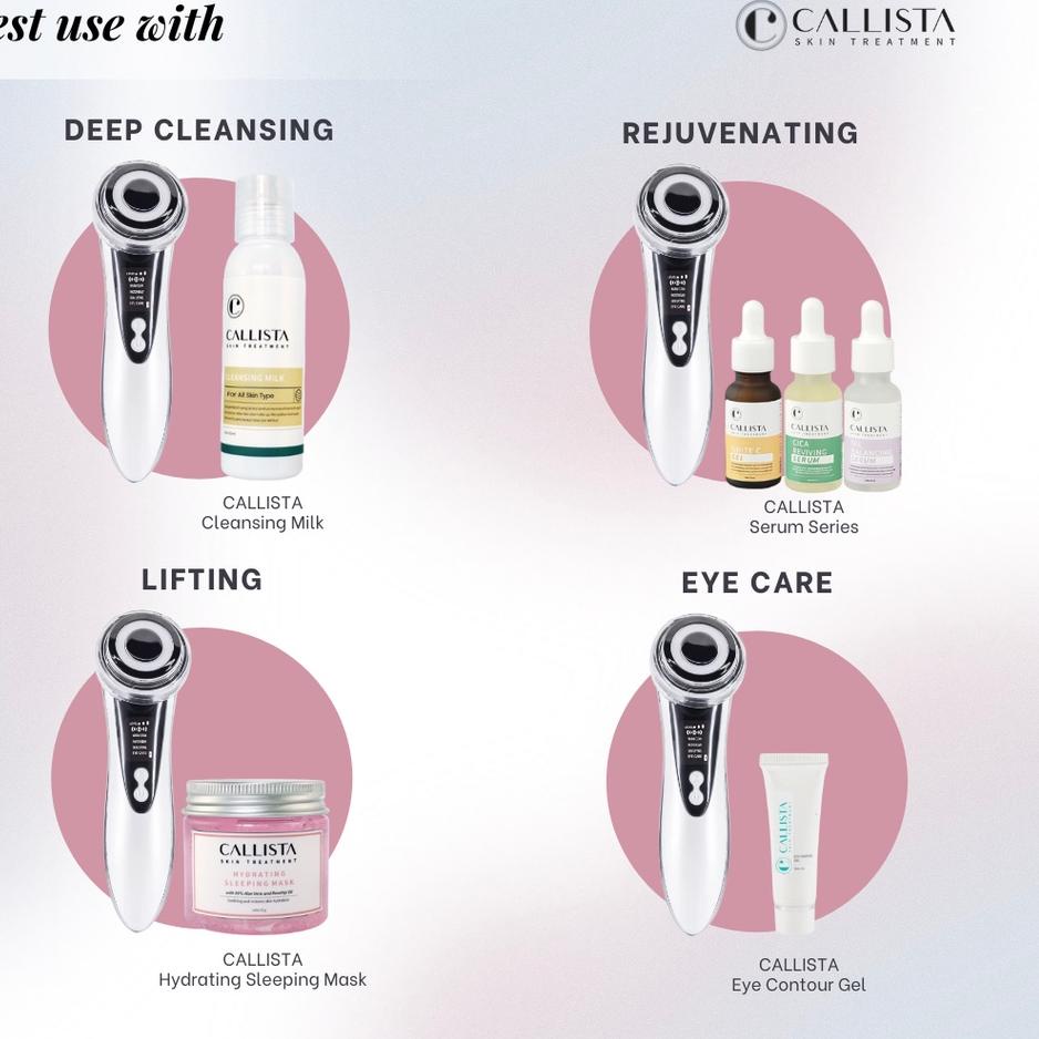 Terlaris CALLISTA - 4 in 1 Skin Optimizer - Mengencangkan & membuat kulit glowing.