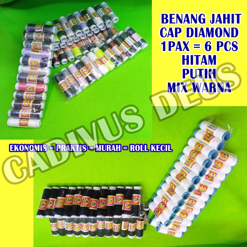 BENANG JAHIT - EKONOMIS - 12PCS - DIAMOND