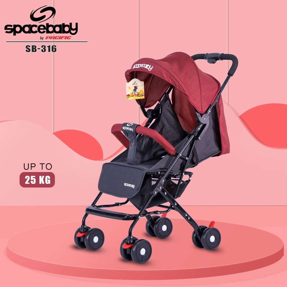 Baby stroller spacebaby SB 315 316 cabin size bisa dilipat alat bantu bawa anak bayi balita space baby kereta dorong anak bayi balita SB315 SB316