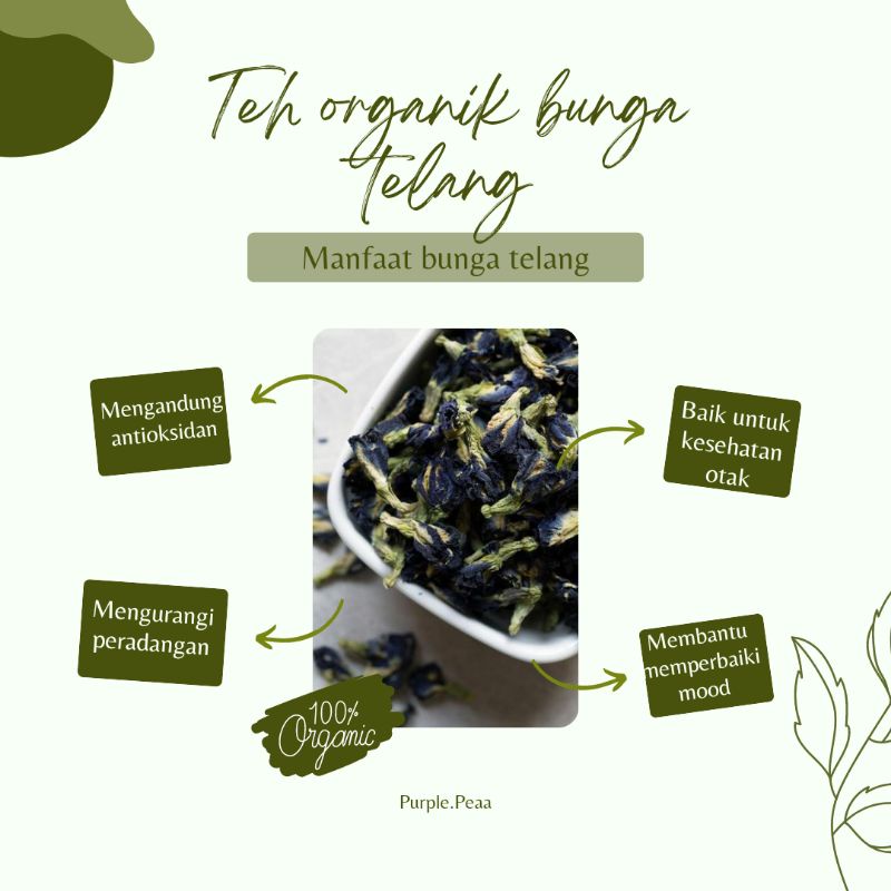 

Butterfly Pea/ Bunga Telang Kering 100% Original