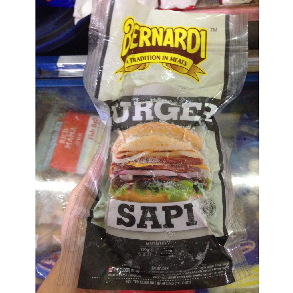 

Makanan Beku Olahan Bernardi Beef Burger 250gr, Sameday Instan Delivery Jogja