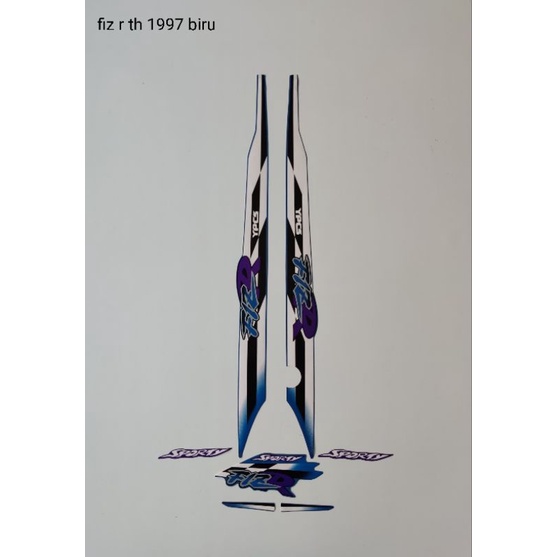 STRIPING ORI YAMAHA FIZ R Th 1997)Biru