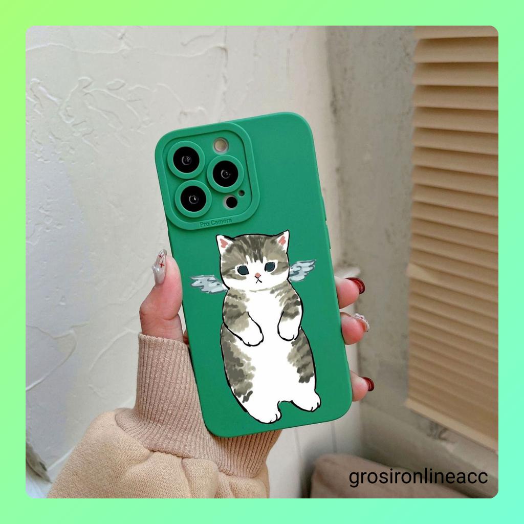 Case Casing Mata Kucing CC32 Cat Lucu for Iphone 6 6s 6+ 6s+ 7 8 X Xs Xr Max 11 12 13 Pro Max 14+ Plus and Infinix Hot 9 10 11 11s NFC 12 12i Play Note 8 12 Pro 5G Smart 5 6 6+