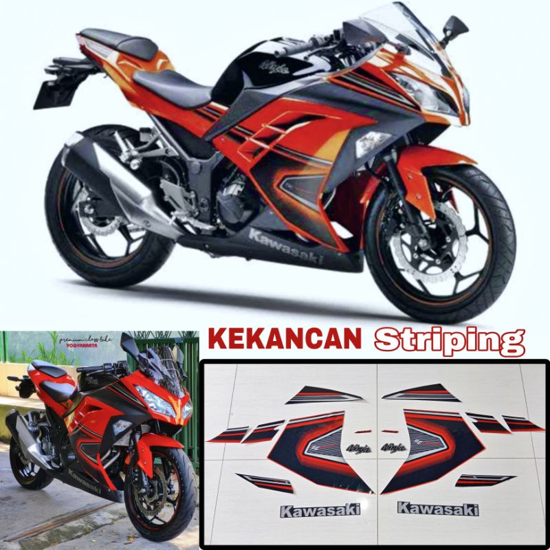 Striping Ninja 250FI ABS SE (Special Edition) Tahun 2014 ORANGE (COD)