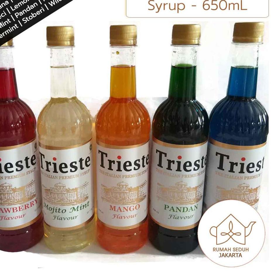 

STAR BRANDS Trieste Italian Syrup 650 mL - Tea and Mojito Syrup Series - Mint, Lychee, Mango, Strawberry, Pandan 