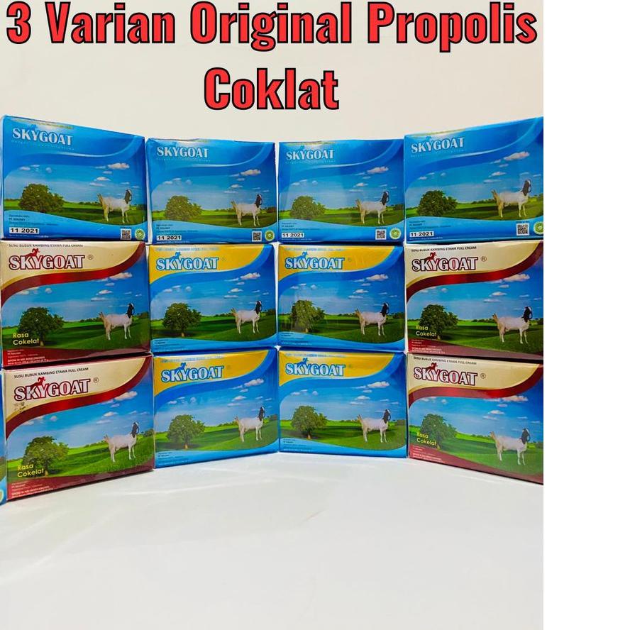 

Star Skygoat Susu kambing Etawa Original Milk Coklat Milk Propolis Milk Sky goat isi 10 Sachet !!