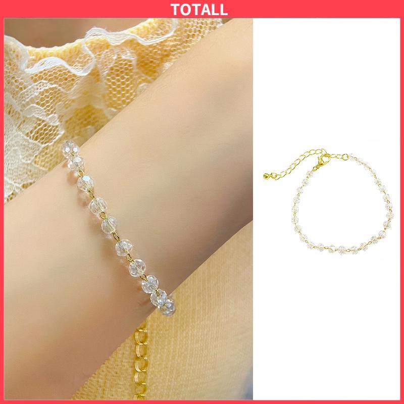 COD Gelang Kristal Fashion Korea Sederhana Wanita Gadis Gelang Perhiasan Aksesoris-Totall