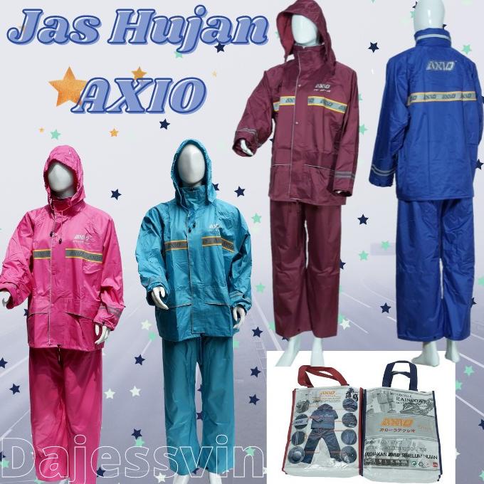 Jas Hujan Axio Raincoat Mantel Hujan Axio Asrio Assio Original Dewasa