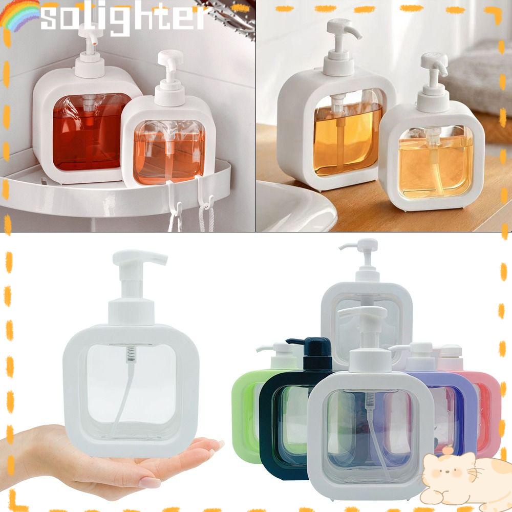 Solighter 500ML Bubbling Bottle 500ML Press Foaming Hand Soap Laundry Kamar Mandi Botol Mandi