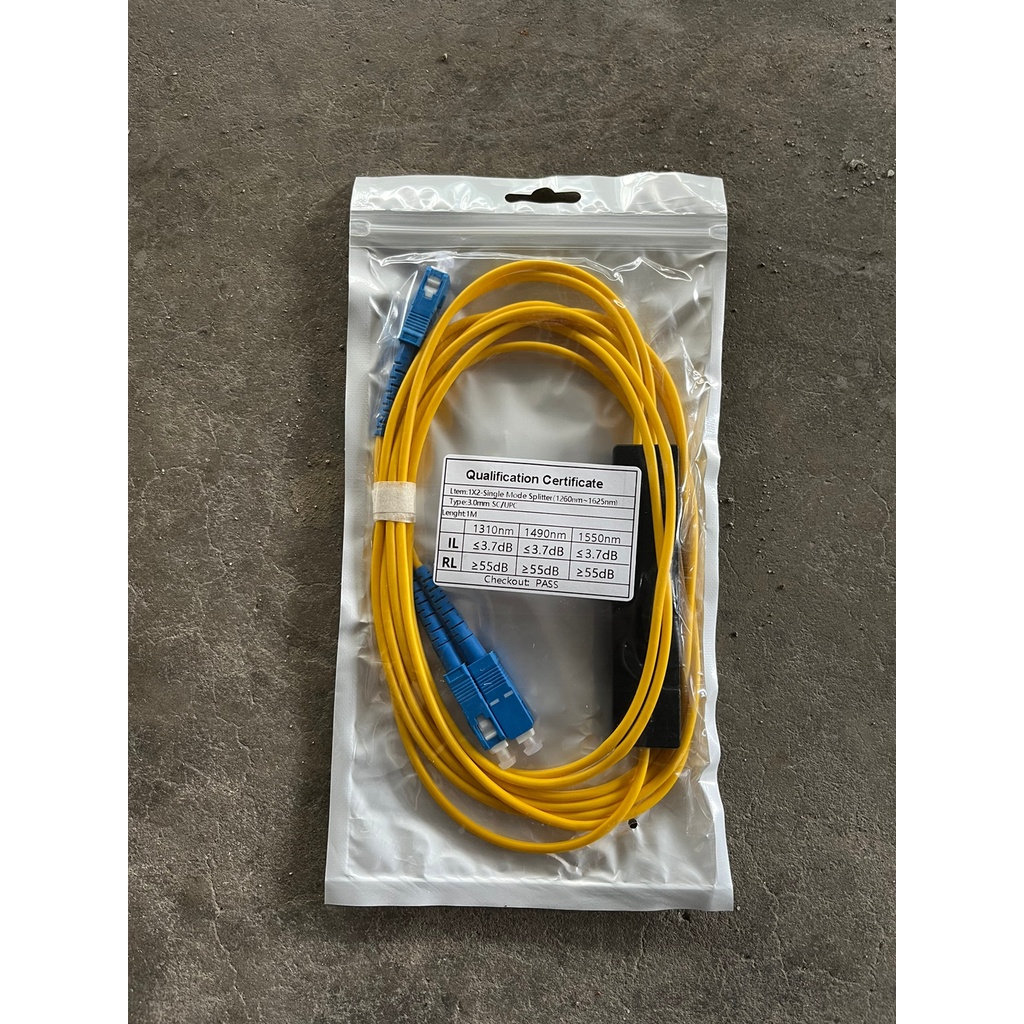 PASIF SPLITTER MODULAR 1x2 SC UPC SPLITTER 1x2 MINI MODULAR