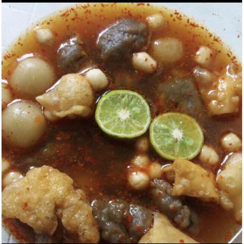

kombinasi baso aci+tulang rangu