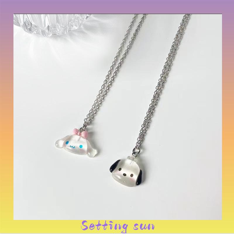 Sanrio kartun kalung lucu aksesoris fashion Korea untuk pria dan wanita TN