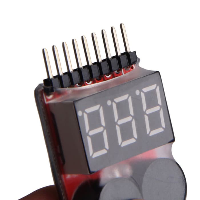 Lipo Battery Baterai tester Alarm 1S 8S Buzzer Indicator Cek voltase batere lipo