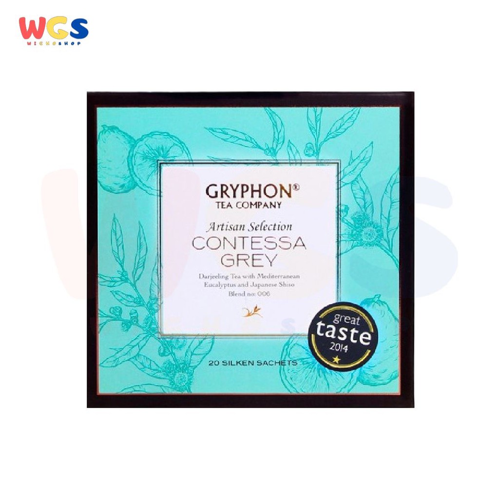 

Gryphon Tea Bag Contessa Grey Darjeeling Tea With Eucalyptus & Japanese Shiso 1 Silken Sachet